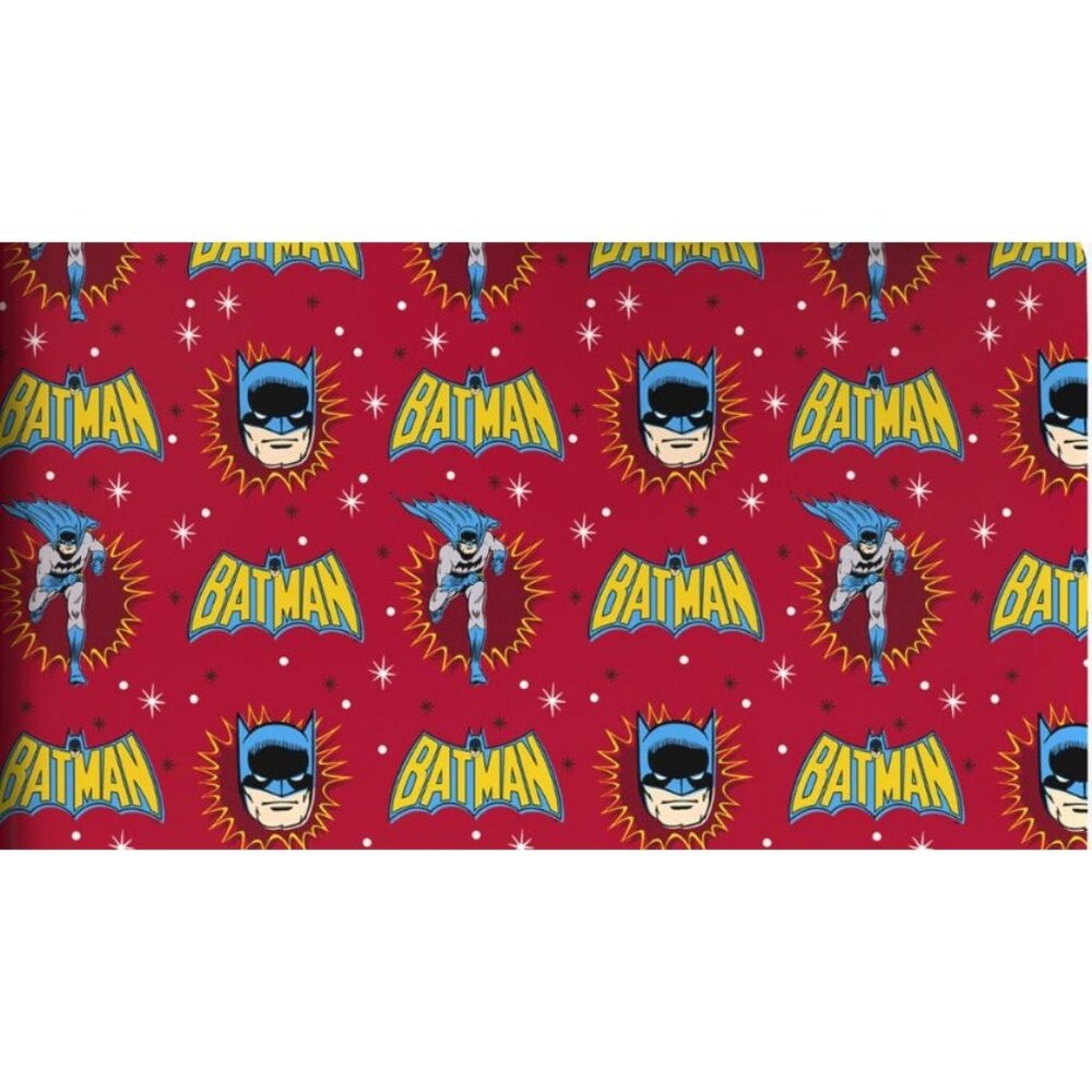 Hallmark Wrapping Paper Christmas Batman  70 sq ft Jumbo Roll Holiday Gift